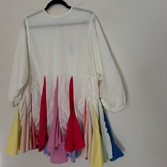 Rhode Resort Ella Mini Colorful Pleated Hem Dress - Picture 3 of 8